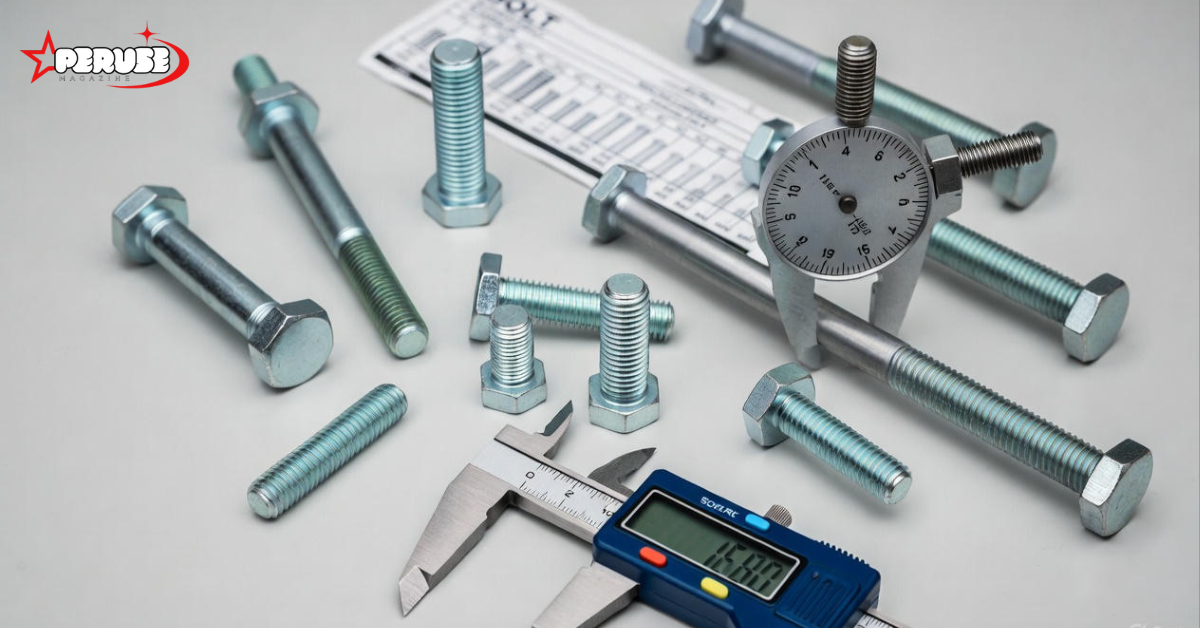 how to measure bolt sizes